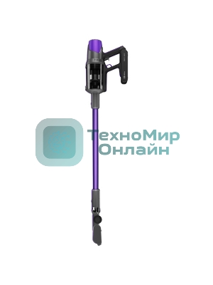 Пылесос вертикальный Centek CT-2572 фиолетовый/черный, питание от аккумулятора, 230 Вт, уборка сухая, пылесборник 1.2 л, работа от АКБ max 90 мин