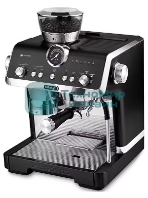 Кофеварка рожковая DELONGHI EC9555 ВК черный, исп. кофе - молотый/зерновой, 2 л, 1550 Вт, 19 Бар