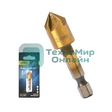 Зенковка конусная под М6 по металлу/дереву/пластику Deli DH-DJZ002-E1 12,4 мм, сталь HSS, угол заточки 90 град., шестигранный хвостовик