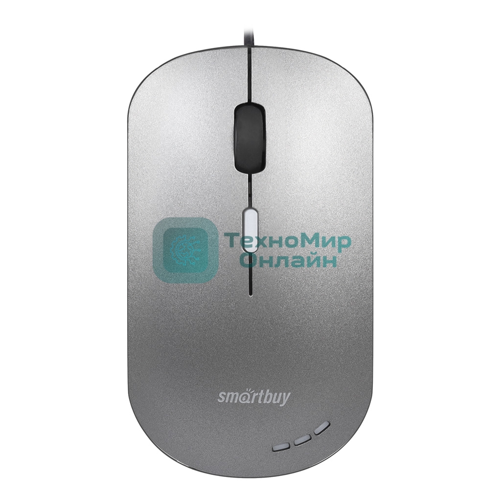 Мышь проводная Smartbuy (SBM-288-G) серый металлик