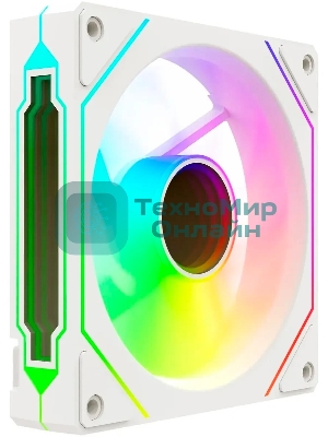 Вентилятор для корпуса Bloody CF-12 LCD ARGb 120х120x25 белый 4-pin 32дБ (упак.:1шт) (CF-12-ARGb120-WH) Ret
