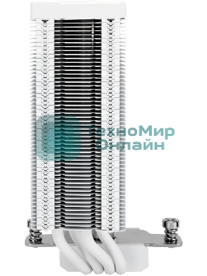 Кулер для процессора Thermalright Assassin Spirit 120 Vision ARGB White (4-pin PWM, LED temp., 154mm, Al/Cu, 4x6mm, ARGB, 1x120mm, 66.17CFM, 25.6dBA, 1500RPM, S: 1851/1700/1200/115X, AM5/AM4, white)