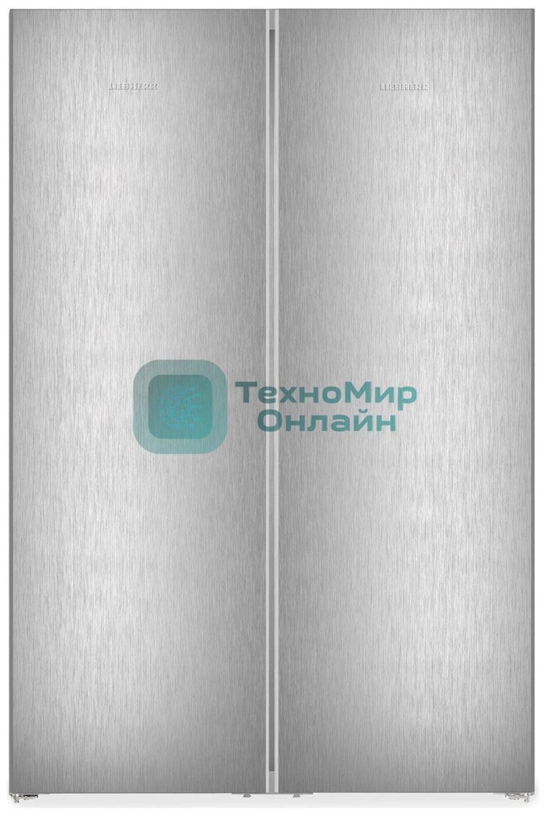Холодильник Liebherr Комбинация XRFsf 5225-22 001 (SFNsfd 5227-22 001 +SRBsfc 5220-22 001) серебристый двухкамерный 377/271л морозилка сбоку, Side by Side