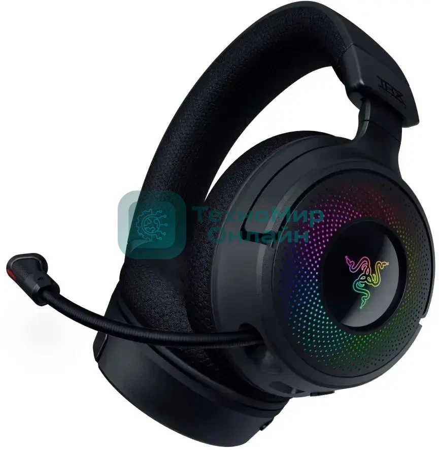 Гарнитура Razer Kraken V4 чёрный, беспроводная, bluetooth, до 70 ч, подсветка