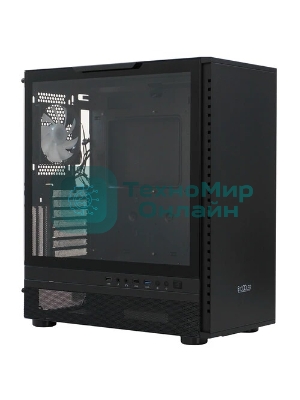 Компьютерный корпус PCCooler IE200 BK, Tempered Glass Full Tower, черный, TG, SPCC, 1x120мм ARGb E-ATX, ATX, mATX, mITX 180/380/220мм 4x2.5