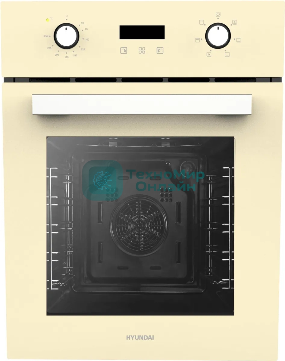 Духовой шкаф электрический Hyundai HEO 45411 BE стекло бежевое