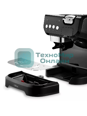 Кофеварка рожковая Kitfort КТ-7107 черный, исп. кофе - молотый/капсулы/зерновой, 2 л, 1560 Вт, 19 Бар