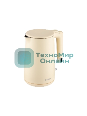 Чайник электрический Energy E-215 1.7л, двойной корпус, бежевый