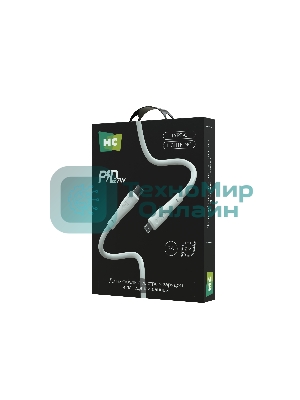 Кабель MORE CHOICE (4620202553119) K60ia 2м USB 3.0A PD 27W для Lightning ng 8-pin Type-C - 2м, белый