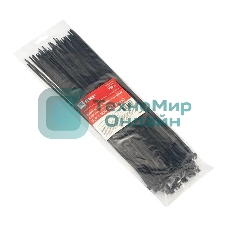 Хомут нейлоновый черный EKF Basic plc-cb-3.6x300 (3,6х300) (100 шт.)