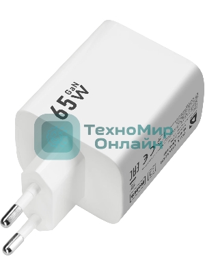 Сетевое зарядное устройство Defender UPA-105 65W, USB A+C+С, белый