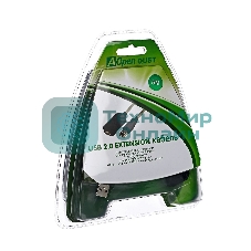 Кабель Aopen/QustКабель-адаптер USB2.0-repeater, удлинительный активный Am-->Af 5м (ACU823-5M) 6938510851314