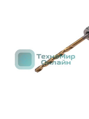 Сверло по металлу Kranz KR-91-5500 2мм Р6М5 ТИТАН шестигранный хвостовик DIN 338 (уп.1шт)