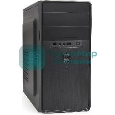 Компьютерный корпус Minitower ExeGate BA-309-UNS450 (mATX, БП UNS450 с вент. 12см, 2*USB, HD аудио, черный)