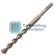 Бур по бетону Denzel двойная спираль, Cobalt W-tip, 16x210 мм, SDS PLUS