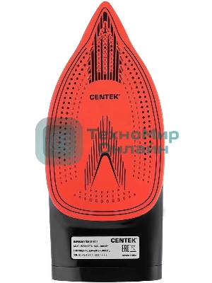 Утюг Centek CT-2311 черный/красный, 3200 Вт, 50 г/мин, 190 г/мин, 400 мл