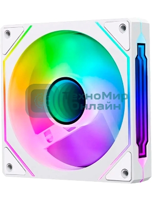 Вентилятор для корпуса Bloody CF-12 LCD ARGb 120х120x25 белый 4-pin 32дБ (упак.:1шт) (CF-12-ARGb120-WH) Ret