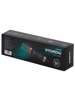 Фен-щетка Hyundai H-HB0115 черный, 1200 Вт, ионизация