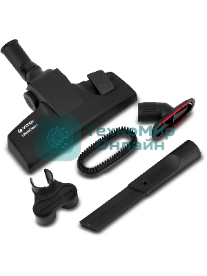 Пылесос Vitek VT-8117(BK) коричневый/черный, 450/2200 Вт, уборка сухая, пылесборник циклонный фильтр, 2,5 л