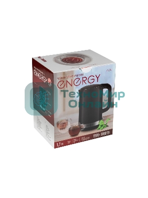 Чайник электрический Energy E-218 1.7 л, двойной корпус, черный