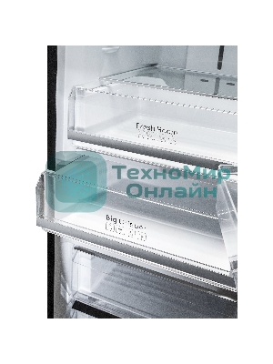 Холодильник DeLonghi DCS 19NFI NB DAMIANO черный двухкамерный 230/100л морозилка снизу, No Frost