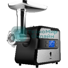 Мясорубка электрическая LEONORD LE-17706 черный, 2600 Вт, 2.0 кг/мин, реверс, металлический лоток, насадки - 5