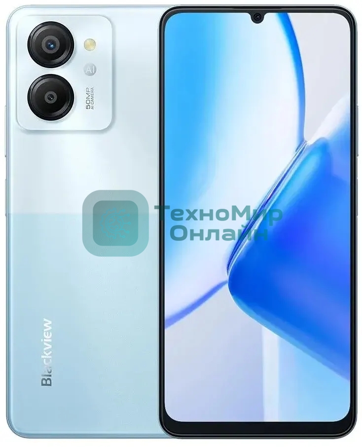 Смартфон Blackview Color 8, 8/128Gb, голубой