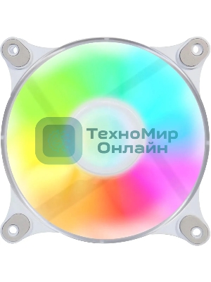 Вентилятор для корпуса GMNG GG-CF120ARGb4-PWMWH белый, 120 мм, 2000 об/мин, 26 дБ, 4 pin