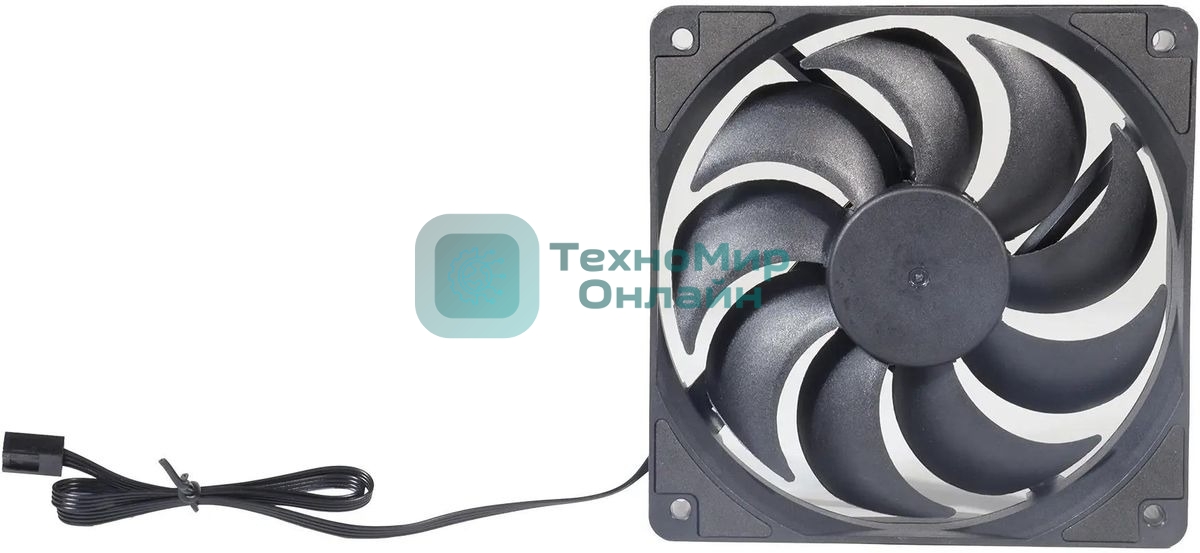 Вентилятор для корпуса Digma DFAN140PWM-1BK черный, 140 мм, 1500 об/мин, 28 дБ, 4 pin