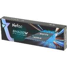 Оперативная память NETAC Shadow, DDR4, 16GB (1x16GB), 3200MHz, CL16, DIMM, с радиаторами, синий