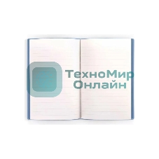 Блокнот Deli 22284BLUE 210х143 мм, искусственная кожа, 96 л, синий