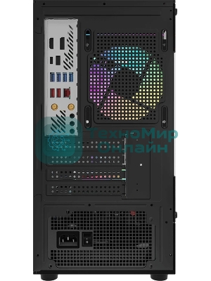 Компьютерный корпус AeroCool/Formula Crystal Z1CM черный без БП mATX 5x120мм 1xUSB3.0 audio bott PSU