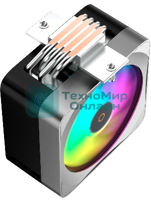 Кулер для процессора Ocypus Delta A40 EX BK Digital, 120мм ARGB FAN, Top Display Panel, 4 HEAT PIPES, 4-PIN PWM, 500-1800 RPM, 29DBA, HYDRO BEARING, LGA115X/1200/1700/18XX, AM4/AM5