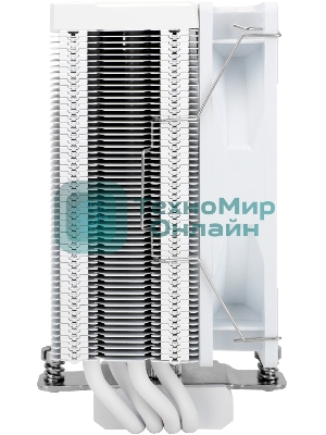 Кулер для процессора Thermalright Assassin Spirit 120 Vision ARGB White (4-pin PWM, LED temp., 154mm, Al/Cu, 4x6mm, ARGB, 1x120mm, 66.17CFM, 25.6dBA, 1500RPM, S: 1851/1700/1200/115X, AM5/AM4, white)