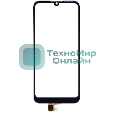 Сенсорное стекло (тачскрин) для Huawei Y6 2019, черное