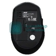 Мышь беспроводная Acer OMR060 черный, 1600 dpi, радиоканал, USB, кнопки - 6