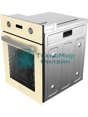 Духовой шкаф электрический Hyundai HEO 45411 BE стекло бежевое