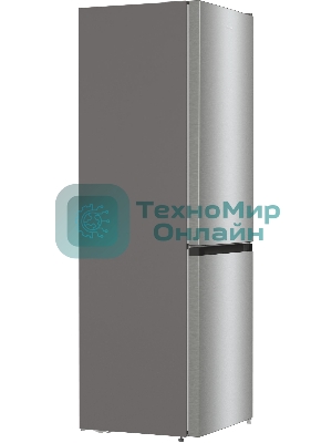 Холодильник Gorenje NRKE62XL серебристый металлик двухкамерный 203/99л морозилка снизу, No Frost