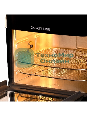 Аэрогриль Galaxy Line GL2523 черный, 2000 Вт, 13 л, сенсор, 10 программ