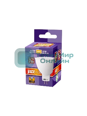 Лампа светодиодная JazzWay PLED-SP JCDR 7Вт 3000К теплый белый GU5.3 520лм 230В