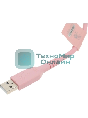 Гарнитура Bloody G521 розовый, проводная