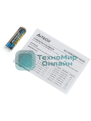 Мышь беспроводная A4Tech Fstyler FG10 черный/синий, 2000 dpi, радиоканал, USB, кнопки - 4