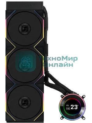 Система жидкостного охлаждения Lian-Li HydroShift II LCD-C 360TL ARGB Soc-AM5/AM4/1700/1851 черный 4-pin 33dB Al+Cu LCD Ret (G89.GHS2LCD36TB.R0)