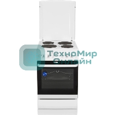 Плита электрическая Hansa FCEW54120 белый, конфорок 4 шт, духовка 62 л, 50 см x 85 см x 60 см