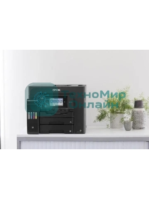 МФУ струйное Epson L6550 (C11CJ30404), A4, цветной, печ. до 25/12 стр/мин.(ч/б/цв.), скан. до 27.5 стр/мин., 4800x2400 dpi (печ.), 2400x1200 dpi (скан.), Ethernet, USB, Wi-Fi