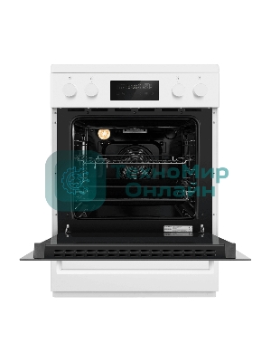 Плита электрическая MAUNFELD MIC611W01TD белый, конфорок 4 электрических (индукционных), духовка 59 л, 60 см x 84.5 см x 63 см