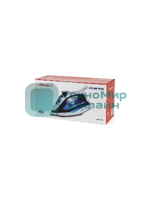Утюг Atlanta ATH-5546 синий/белый, 2200 Вт, 28 г/мин, 75 г/мин, 270 мл