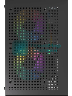 Компьютерный корпус AeroCool/Formula Crystal Z1CM черный без БП mATX 5x120мм 1xUSB3.0 audio bott PSU