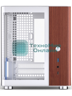 Компьютерный корпус без блока питания Case JONSBO TK-0 белый, Desktop SFF, TG, no fan, 1xUSB-A 3.2 + 1xUSB-C 3.2, SFX PSU Support, mITX белый