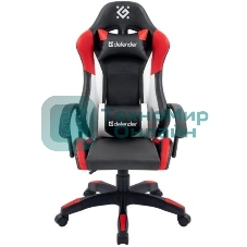 Кресло Defender Crater черный, экокожа, 120 кг